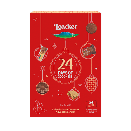 Calendario Avvento Cofanetto con Cassetti Rosso