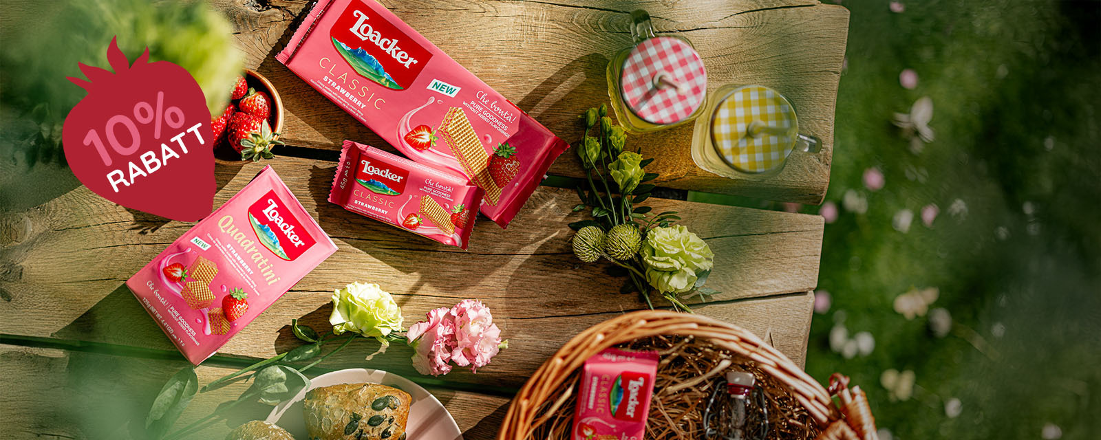 Neuer Geschmack Erdbeere