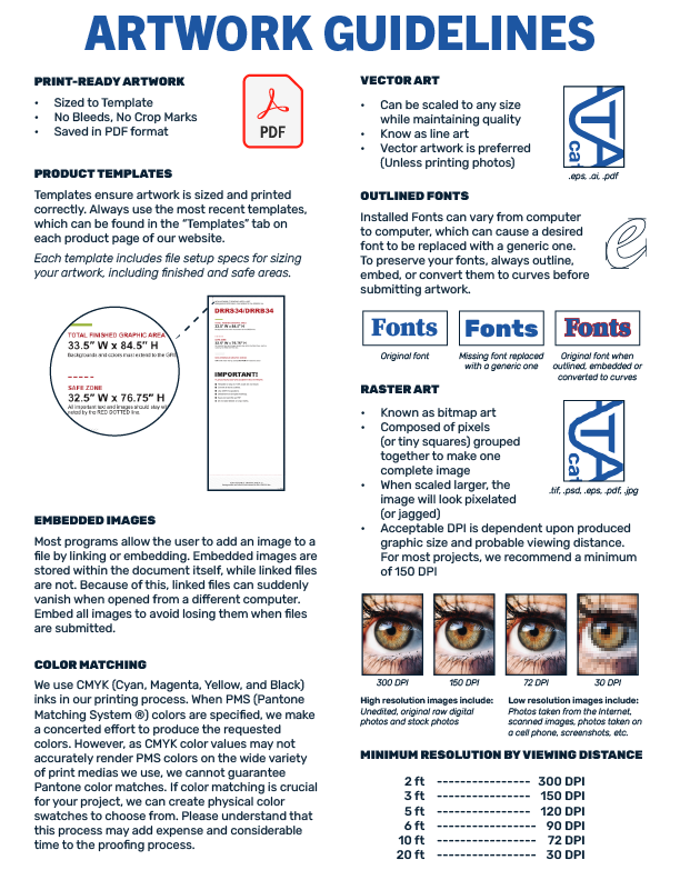 Link to Our Artwork Guidelines PDF