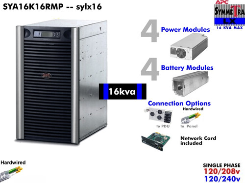 SYA16K16RMP - APC Symmetra LX 16000va (120/208/240v - Tower