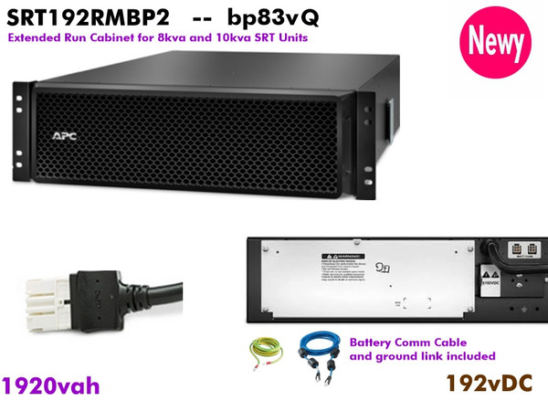 SRT192RMBP2 - APC SRT External Battery (3U - 192vDC) : New SRT192RMBP2 - APC SRT External Battery (3U - 192vDC) : New