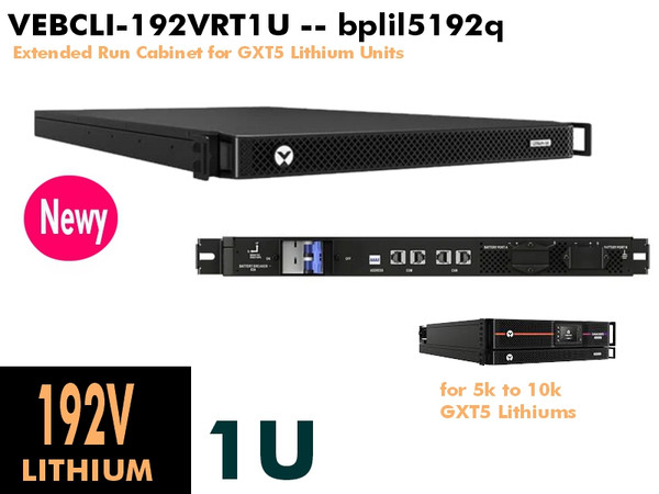 VEBCLI-192VRT1U - Vertiv GXT5 Lithium External Battery (1U - 192vDC) : New VEBCLI-192VRT1U - Vertiv GXT5 Lithium External Battery (1U - 192vDC) : New