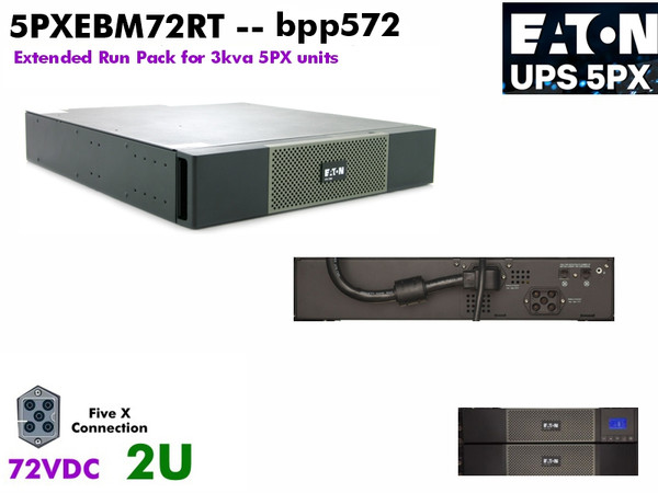 5PXEBM72RT2U - Eaton 5PX External Battery (2U - 72vDC) : Refurbished