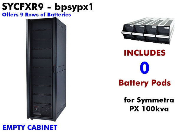 SYCFXR9 - Symmetra PX External Battery (Cabinet - 192vDC) : Refurbished SYCFXR9 - Symmetra PX External Battery (Cabinet - 192vDC) : Refurbished