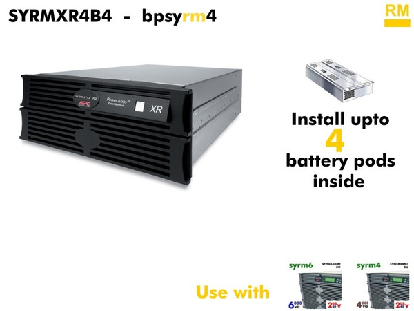 SYRMXR0B4 - Symmetra RM External Battery (6U - 120vDC) : Refurbished SYRMXR0B4 - Symmetra RM External Battery (6U - 120vDC) : Refurbished
