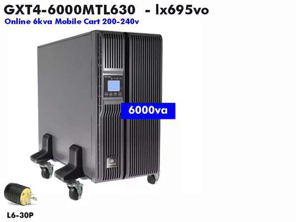 GXT4-6000ML630 - Liebert GXT4 Online 6000va (200-240v MobileCart) - Refurbished