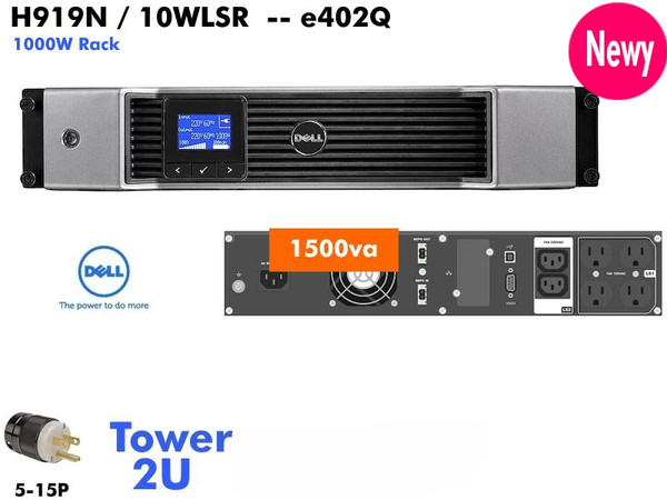 H919N - 10WLSR - Dell Smarter 1500VA (120v - 1kva LCD) - NOB