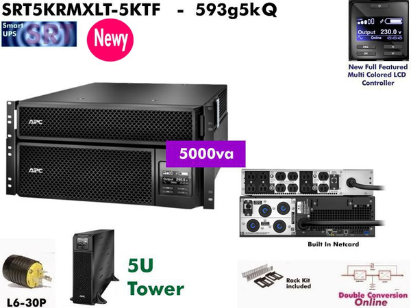 SRT5KRMXLT-5KTF - APC SRT Online 5000VA (208, 240 - w/ 5kva Xfrmr) - NOB