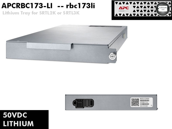 APCRBC173-LI - APC SRTL Battery 1 tray Replacement Battery Cartridge (for SRTL2K2RM1UNC et al) - Rebuilt