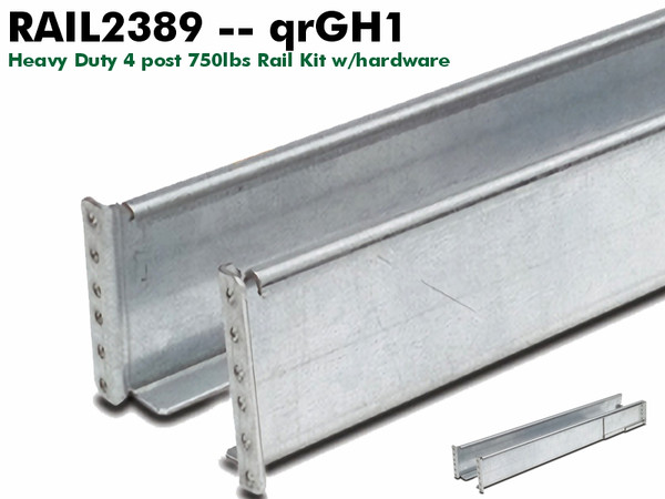 RAIL2389 - GLH Rails Rail Kit (500lb+ Rail Kit) - NOB
