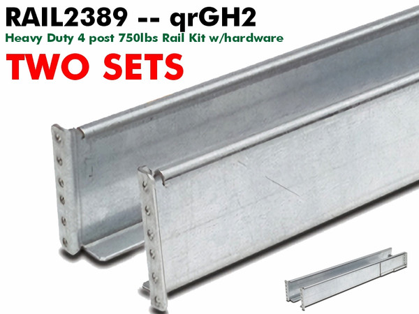 RAIL2389 - GLH Rails Rail Kit (500lb+ Rail Kit) - NOB