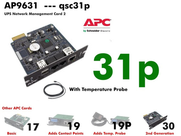 AP9631 - APC NMC2 Webcard (Enviro + WM) - Refurbished