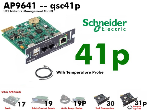 AP9641+AP9335T - APC NMC3 Webcard (Enviro + WM) - Refurbished