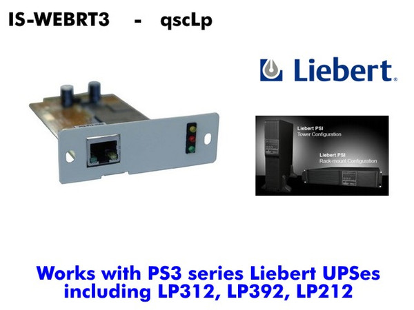 IS-WEBRT3 - Liebert PSI Webcard (Web Mngmnt) - Refurbished