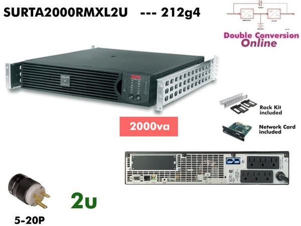 SURTA2000RMXL2U - APC Online 2000VA (120v - Rack Ready) - Refurbished
