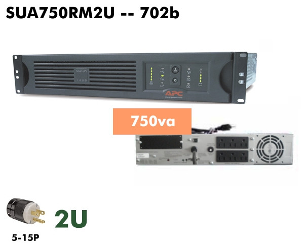 SUA750RM2U ~ 750va APC SUA SmartUPS (120v -2U ) Refurb.