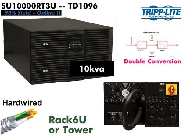 SU10000RT3U-2 - Tripplite Online II 10000VA (200-240v - 10kva 9kw) - Refurbished