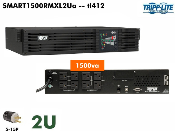 SMART1500XL2UA ~ 1500va Tripplite Smart (120v -2U Non LCD) Refurb.