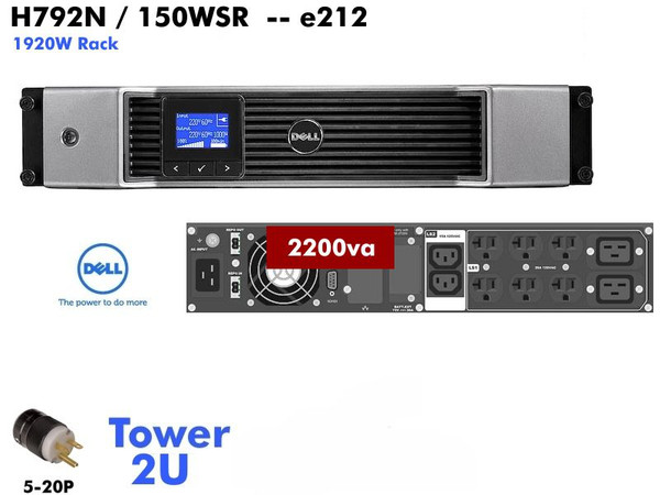 K792N - 150WSR - Dell UPS 2200va (120v - 1920W) Refurb.