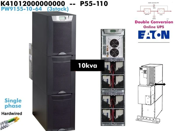 K41012000000000 - Eaton 9155 10000VA (120/208-240v - 9155-10-64) - Refurbished
