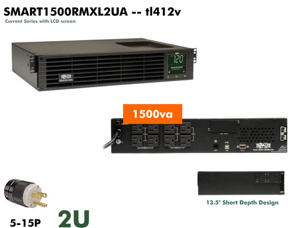 SMART1500RMXL2UA - Tripplite SmartPro LCD 1500VA (120v - XR Port) - Refurbished