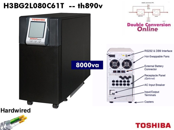H3BG2L080C61T - Toshiba 1600XP 8000VA (200-240v - Lab Ready) - Refurbished