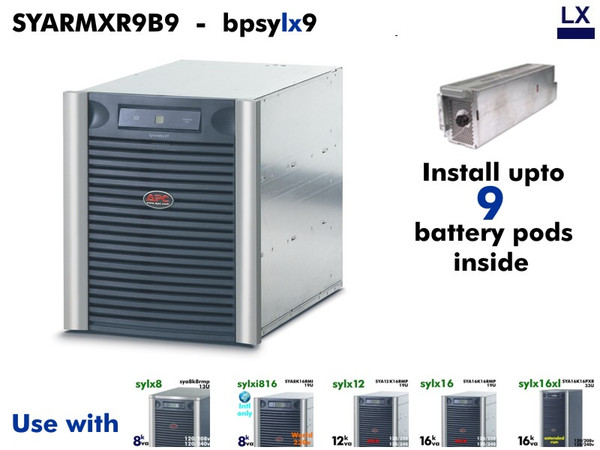 SYARMXR9B9 - Symmetra LX External Battery (13U - 120vDC) : Refurbished SYARMXR9B9 - Symmetra LX External Battery (13U - 120vDC) : Refurbished