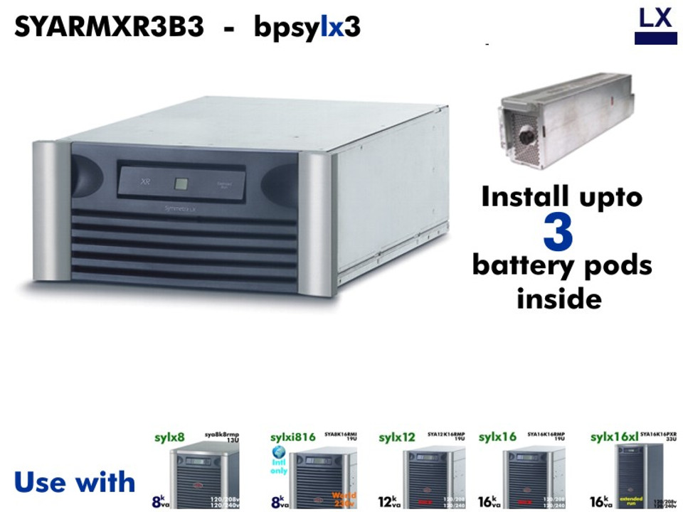 SYARMXR3B3 - Symmetra LX External Battery (6U - 120vDC) : Refurbished