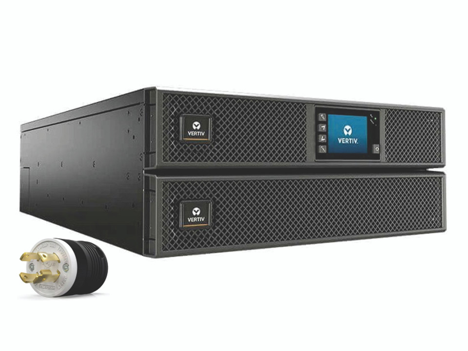 GXT5-6000RT208 - Vertiv GXT5 Online 6000va (120/208-240v - w/Plug+Outlets) - NOB
