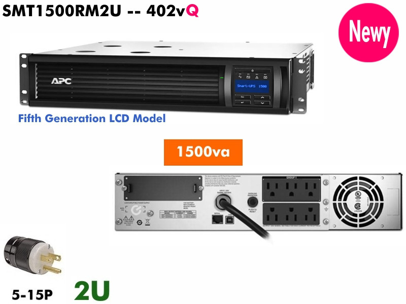 SMT1500RM2U - APC SmartUPS LCD 1500VA (120v - 1.5kva) - NOB