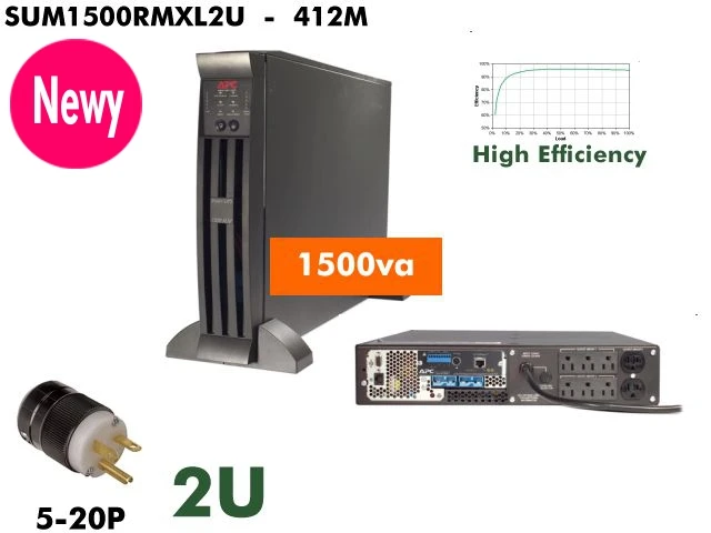 SUM1500RMXL2U - APC XLM SmartUPS 1500VA (120v - w/Webcard) - NOB