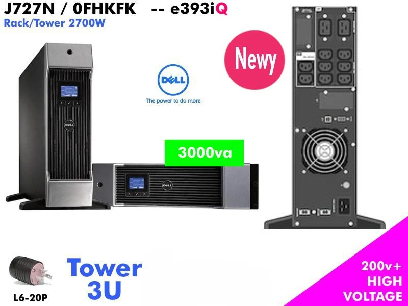 J727N - 27WMSR - Dell Smarter 3000VA (230, 240v - Global IEC) - NOB