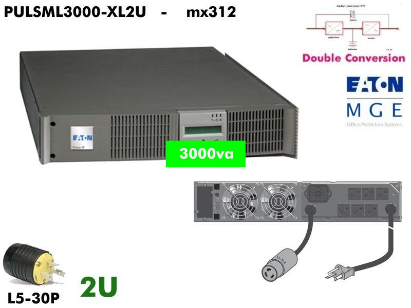 PULSML3000-XL2U ~ 3000va MGE Pulsar EX (120 - 2U - LCD) - Refurbished