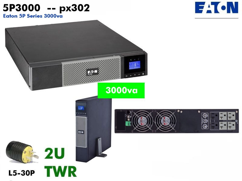 5P3000RT ~ 3000va Eaton 5P (120 - 2U/Tower - LCD) - Refurbished