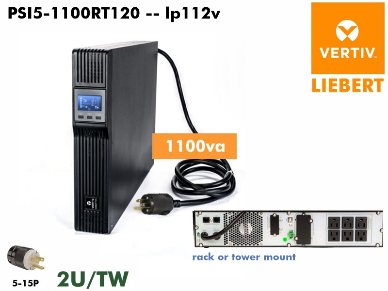 PSI5-1100RT120 - Liebert Powersure 5 1100VA (120 - LCD 1kva) - Refurbished