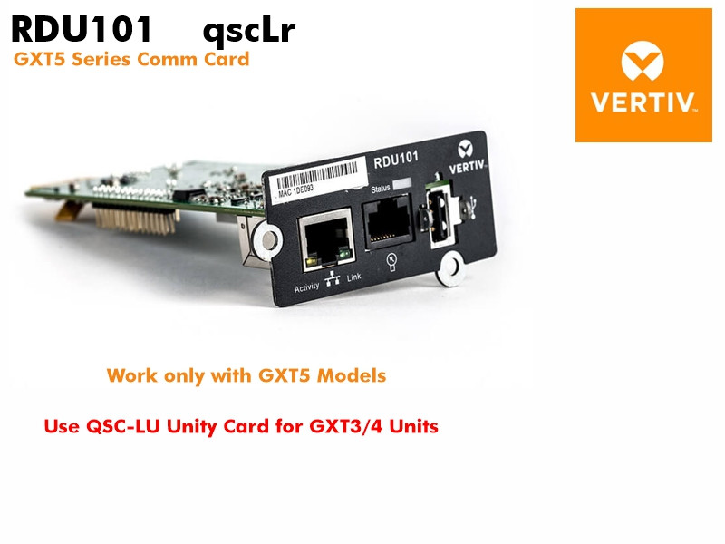 RDU101 - Vertiv Remote Diagnostic Webcard (Web Mngmnt) - Refurbished