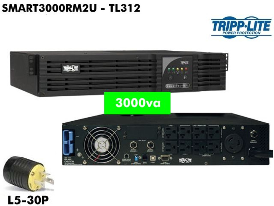 SMART3000RM2U - Tripplite Smart 3000va (120v ) - Refurbished SMART3000RM2U - Tripplite Smart 3000va (120v ) - Refurbished