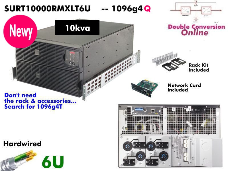 SURT10000RMXLT6U - APC Online 10000VA (200-240v - Rack Ready) - NOB
