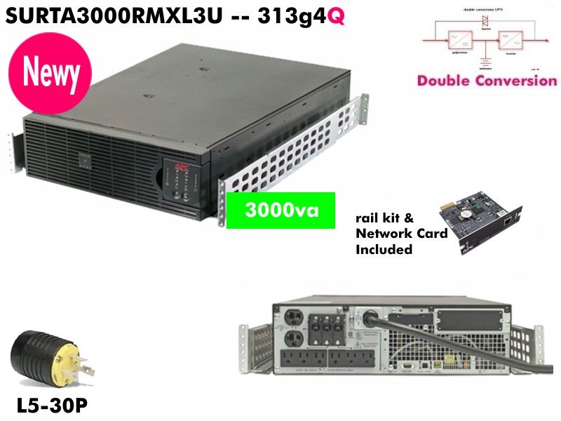 SURTA3000RMXL3U - APC Online 3000VA (120v - Rack Ready) - NOB