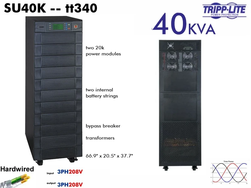 SU40K - Tripplite Online 40000VA (3p/208v - Modular) - Refurbished