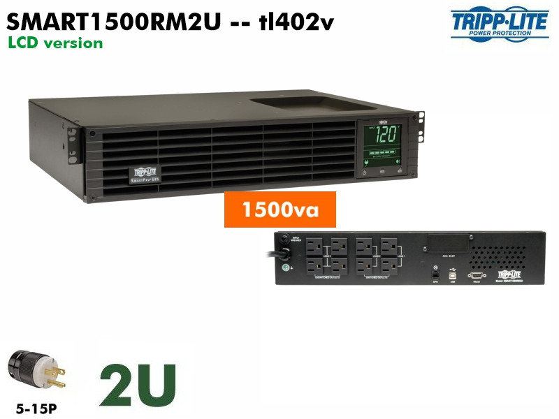 SMART1500RM2U - Tripplite Smart 1500va (120v - Shallow) Refurb.