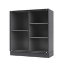 RIPPLE II Vitrine Cabinet with Plinth