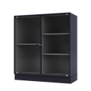 RIPPLE II Vitrine Cabinet with Plinth