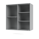 RIPPLE II Vitrine Cabinet with Suspension Rail