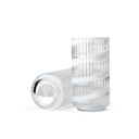 Limited Edition Lyngby Glass Vase, Swirl White