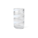 Limited Edition Lyngby Glass Vase, Swirl White