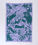 Dogs Day Out Cotton Tea Towel