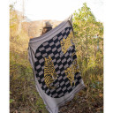 Three of Cats Knit Blanket