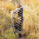 Three of Cats Knit Blanket