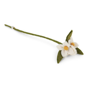 Wool Flowers on Branch